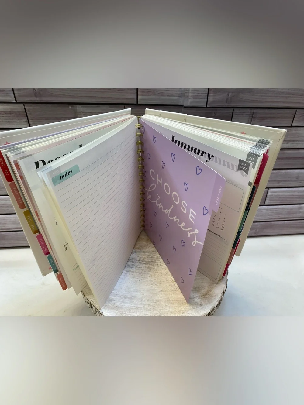 Eccolo ❤️2027 18-Month Planner with sticker & positive message New